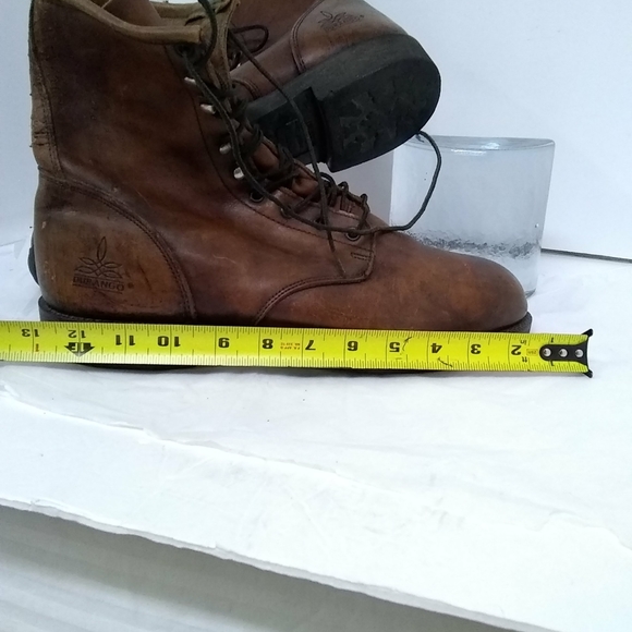 Durango Combat Boots Brown Leather Men's Loop Lace Up Size 13D - Picture 8 of 11